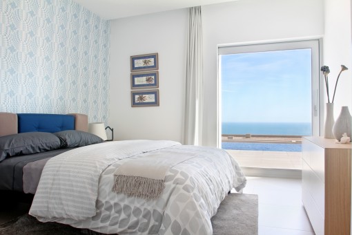 Bedroom with incredible sea views