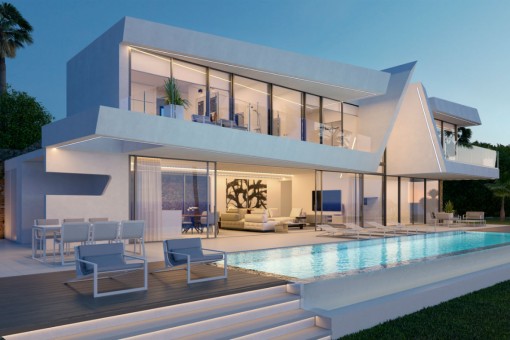 Exclusive newly built villa with seaviews in Moraira, Costa Blanca