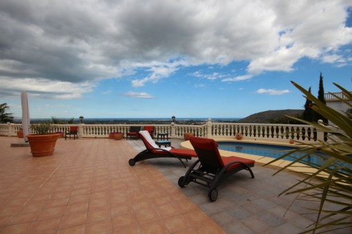 Panoramic view from the pool area